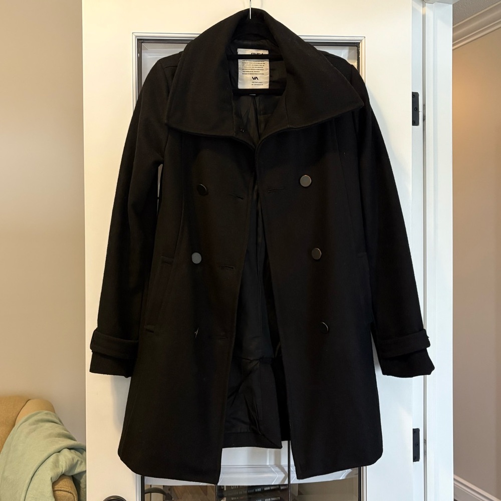 RVCA Black Wool Jacket
